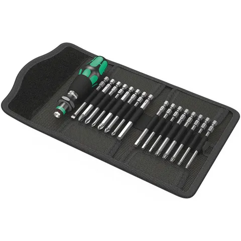 Wera 17 Piece Kraftform Kompakt Screwdriver Bit Set – image 3