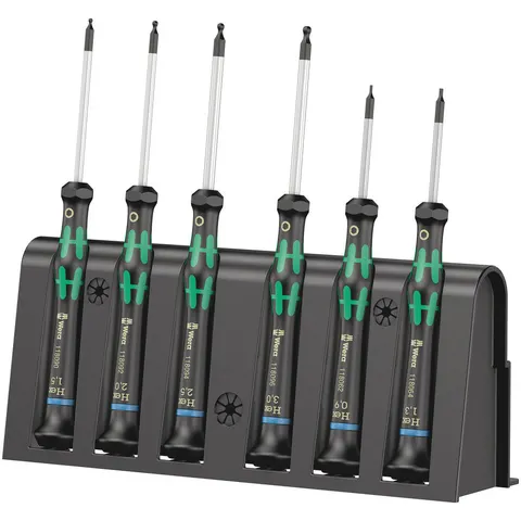 Wera 6 Piece 2052/6 Kraftform Screwdriver Set – image 2