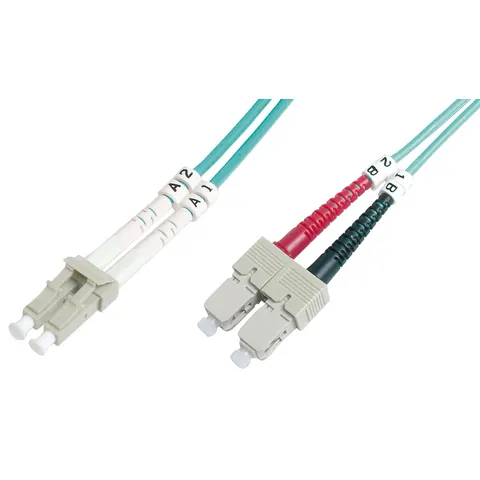 DIGITUS LWL Patchkabel, LC-Duplex - SC-Duplex, OM3, 2,0 m – Bild 3