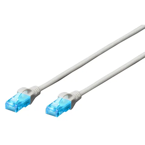 DIGITUS Patchkabel, Kat. 5e, U/UTP, 3,0 m, grau – Bild 2