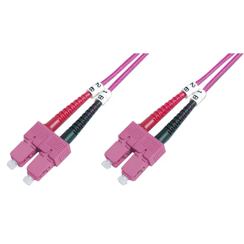 DIGITUS LWL Patchkabel, SC-Duplex - SC-Duplex, OM4, 2,0 m – Bild 2