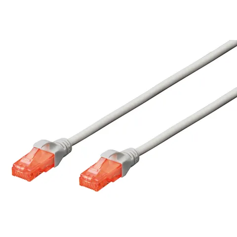 DIGITUS Patchkabel, Kat.6, U/UTP, 25 m, grau – Bild 2