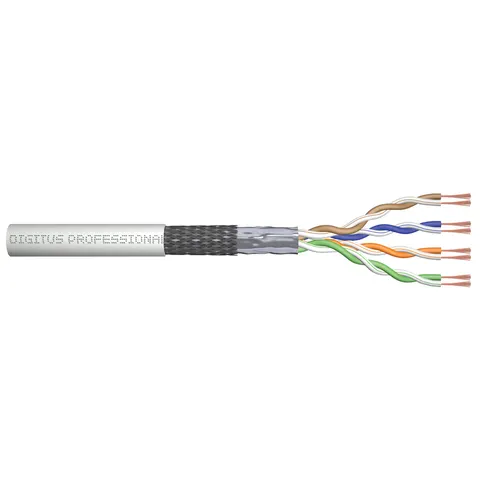DIGITUS Patchkabel Kat.5e, SF/UTP, 305 m Ring, grau – Bild 3