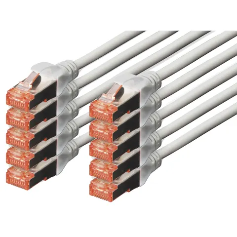 DIGITUS Patchkabel Kat. 6, S/FTP, 3,0 m, blau, Set – Bild 3