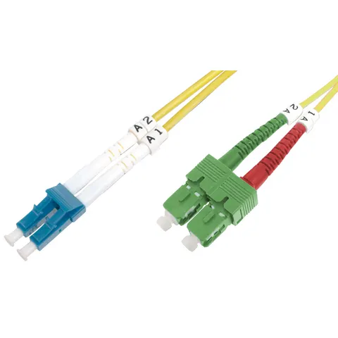 DIGITUS LWL Patchkabel, LC-Duplex - SC-Duplex, OS2, 3,0 m – 309284 – Bild 2
