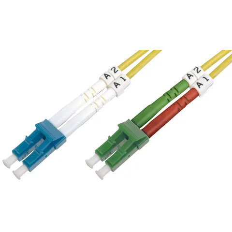 DIGITUS LWL Patchkabel, LC-Duplex (APC) - LC-Duplex (PC), 2m – Bild 2