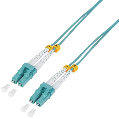 LogiLink LWL Patchkabel, LC-Duplex - LC-Duplex, OM3, 0,5 m – Bild 2