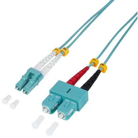 LogiLink LWL Patchkabel, LC-Duplex - SC-Duplex, OM3, 1,0 m – Bild 2
