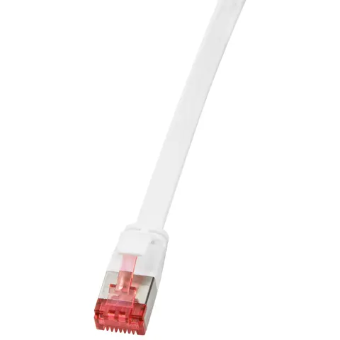 LogiLink U/FTP Flach-Patchkabel, Kat. 6A, 3,0 m, weiß – Bild 2