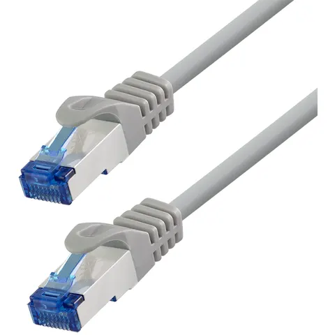 LogiLink Patchkabel, Kat. 6A, S/FTP, 0,25 m, grau – Bild 2