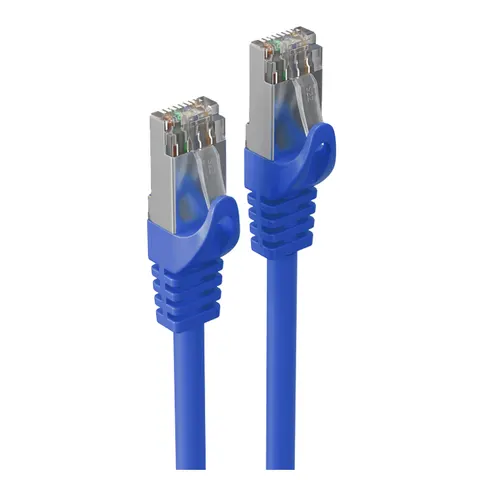 shiverpeaks Patchkabel, Kat. 6A, S/FTP, 15,0 m, blau – Bild 2
