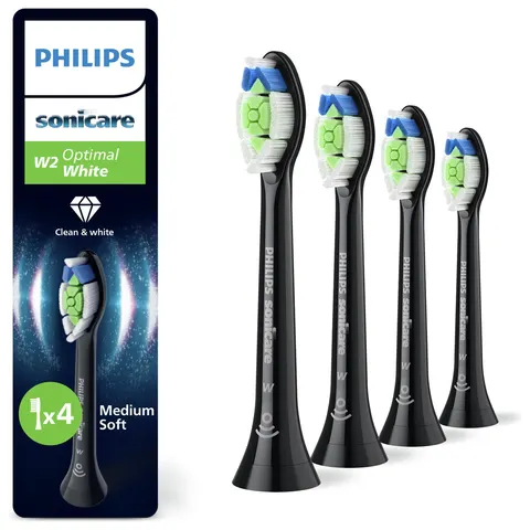 Philips Sonicare Optimal White Toothbrush Heads Black 4 Pack – image 2