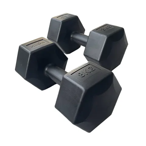 HXGN 2 x 8kg Hex Dumbbells – image 3