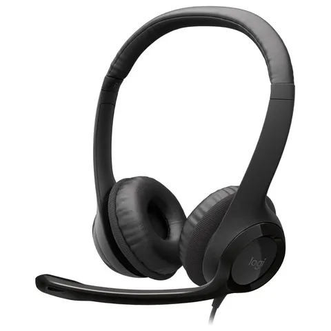 Logitech H390 Laptop and PC Wired Headset - Black – image 3