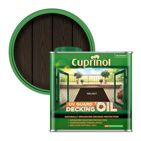 Cuprinol UV Guard Decking Oil Walnut- 2.5L – image 2