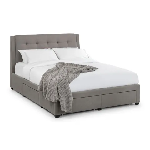 Fullerton 4 Drawer 150cm King Bed Grey – Grey King size – image 4