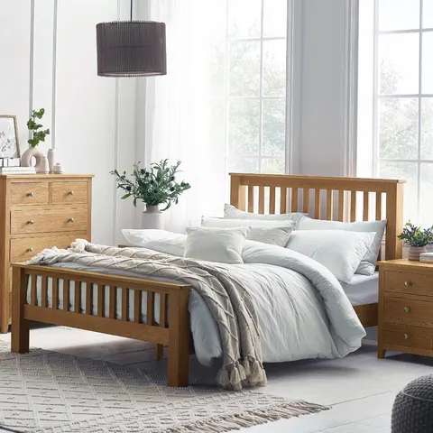 Julian Bowen Mallory HFE Double Bedframe - Oak – Oak Double – image 2