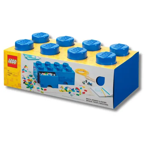 LEGO Brick Drawer 8 Knobs - Blue – image 2