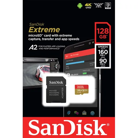 SanDisk Extreme 128 GB MicroSDXC UHS-I Class 10 – image 3