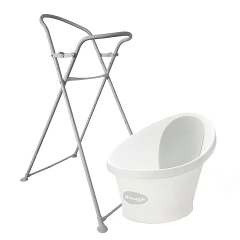 Shnuggle Newborn Baby Bath with Plug – White – image 3