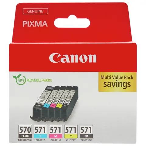 Canon PGI-570 & CLI-571 Ink Cartridges - Black & Colour – image 2