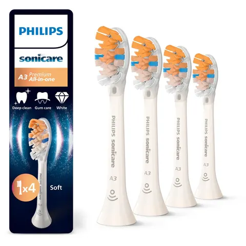 Philips Sonicare A3 Premium Toothbrush Heads - 4-Pack, White – image 2