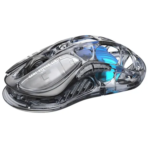GravaStar Mercury M2 Transparent Wireless Mouse - Black – image 2