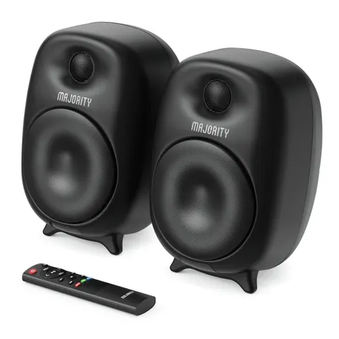 Majority D80 Bookshelf Speaker 80W – Black – image 2