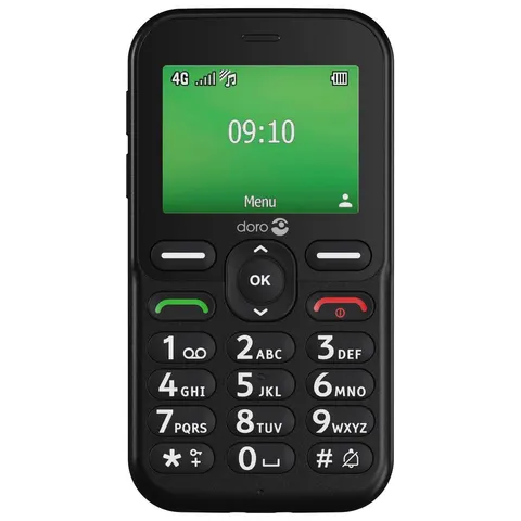 SIM Free Doro Leva E10 Mobile Phone - Black – image 3
