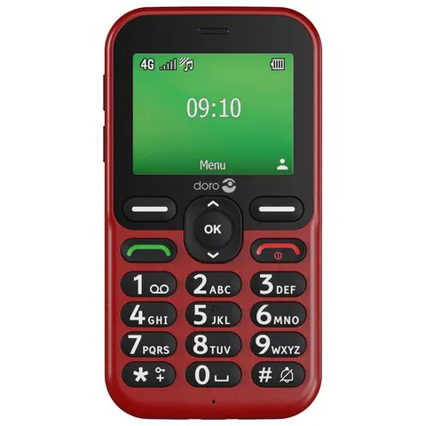 SIM Free Doro Leva E10 Mobile Phone - Red – image 3