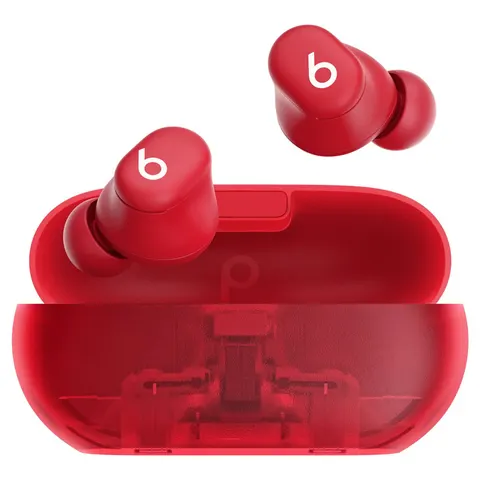 Apple Beats Solo Buds - True Wireless Earbuds - Transparent Red – image 3