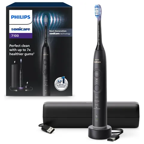Philips 7100 Series Black Toothbrush with Charging Case – image 3