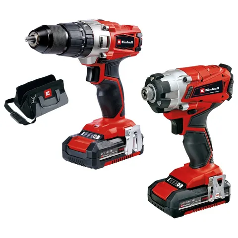 Einhell 18v Cordless Combi Drill and Impact Driver Kit – image 2