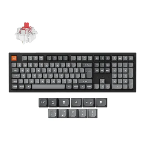 Keychron K10 Max QMK Wireless Keyboard & Red Switch - Black – image 2