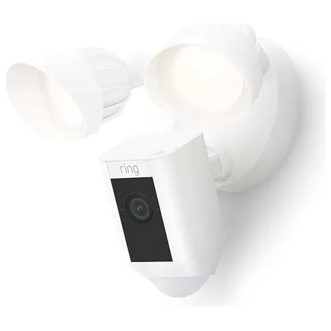 Ring Floodlight Wired Plus Cam Security Camera CCTV - White – image 2