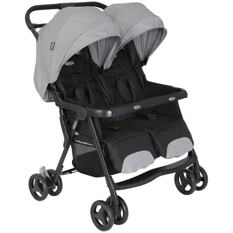 Graco DuoRider Twin Pushchair - Steeple Gray – image 2