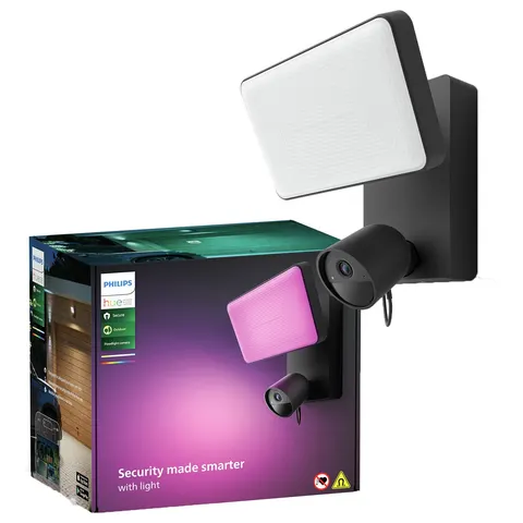 Philips Hue Secure Wired Floodlight Security Camera - Black – image 2