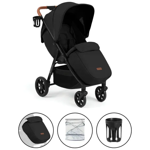 Ickle Bubba Stomp Stride Max Pushchair- Black – image 2
