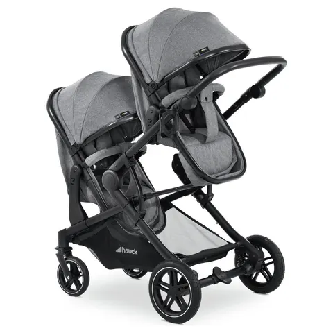 Hauck Atlantic Twin Pushchair Grey – image 3