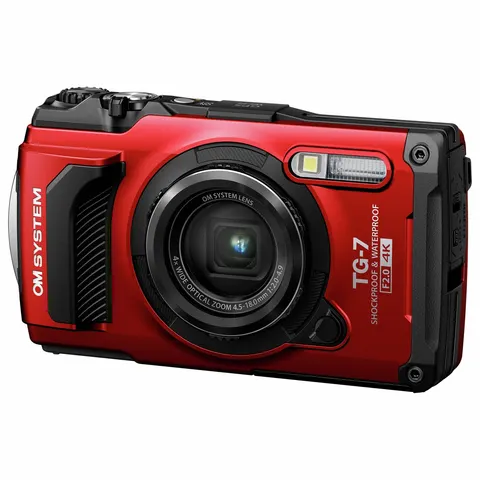 OM System TG-7 12MP 4X Zoom Camera - Red – Black – image 3