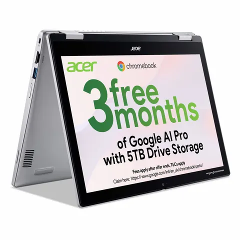 Acer Chromebook Spin 12.2in Intel N100 4 – Silver – image 2