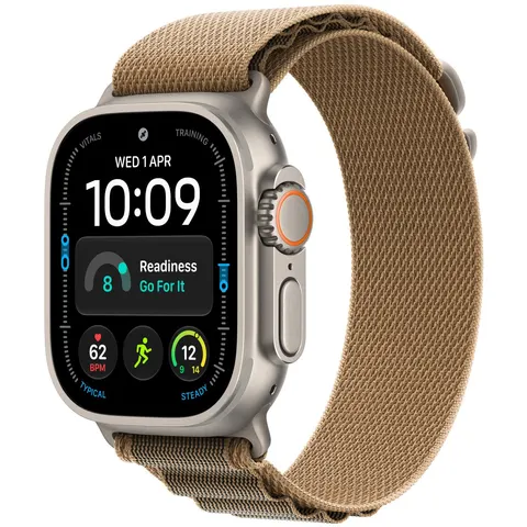 Apple Watch Ultra 4 GPS + Cell 49mm Titanium Desert Alpine Loop - M – Camel Medium – image 2