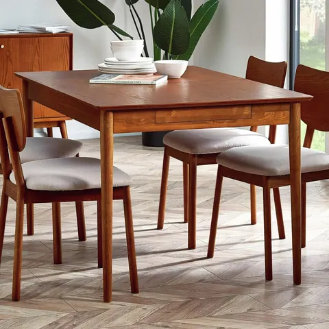 Julian Bowen Lowry Extending 6 Seater Dining Table - Ash – image 3