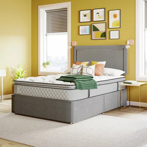Sealy 2+2 Drawer Divan Base – ARMOUR GREY DOUBLE – image 2