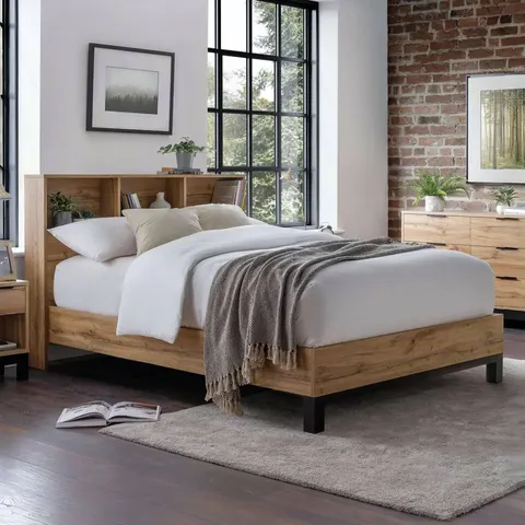Julian Bowen Bali Double Bedframe - Light Oak – Light oak effect Double – image 2