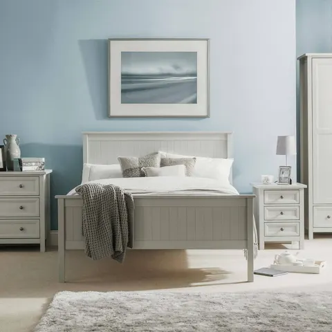 Julian Bowen Maine Double Bed Frame -Grey – Grey Double – image 2