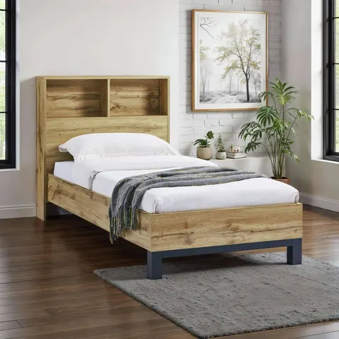Julian Bowen Bali Single Bedframe - Light Oak – Light oak effect Single – image 2