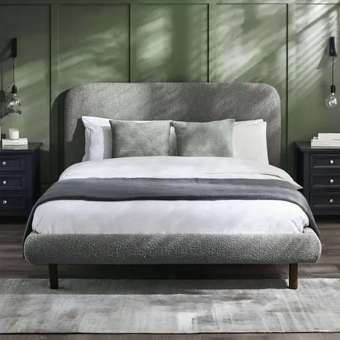 Julian Bowen Hannah Double Boucle Bedframe - Grey – Grey Double – image 2