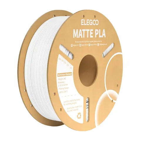 Filament Elegoo Pla Matte (biały) Elegoo – zdjęcie 2