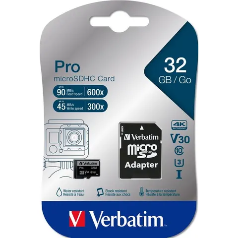 Karta MicroSD Verbatim Pro 32 Gb – zdjęcie 2